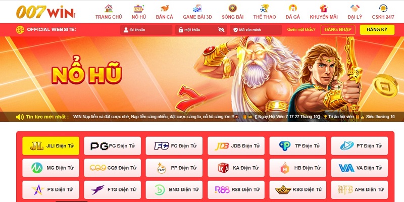 Top những trò chơi đặc sắc 007WIN mang đến cho hội viên